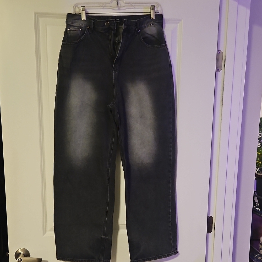 Elegant Gray Women's Flare Jeans